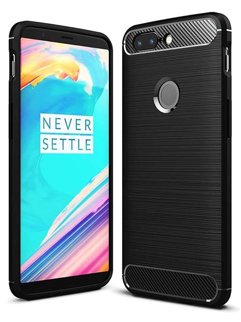 Mobifuse One Plus 5T Back Cover, Premium Rugged Armor Shockproof TPU Back Cover Case for OnePlus ...