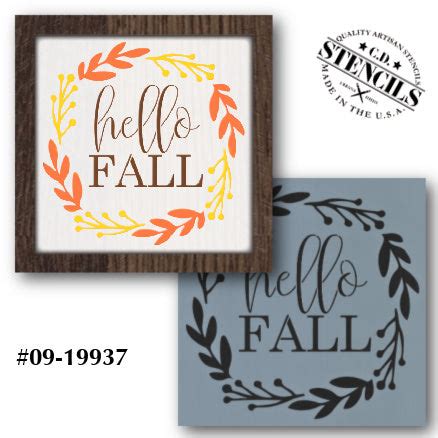 Hello Fall Stencil | Cupboard Distributing