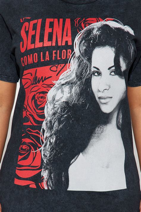 Selena Como La Flor Washed Tshirt - Black Wash | Fashion Nova, Screens ...