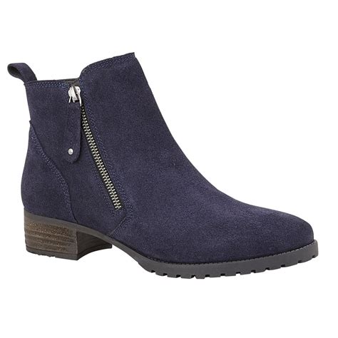 Buy the Stressless by Lotus ladies Francina ankle boot in navy online