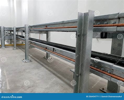 Cable Tray Installation with Grounding Stock Image - Image of group, electrical: 256454771