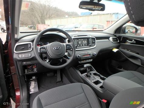 Satin Black Interior 2019 Kia Sorento LX AWD Photo #131083906 ...