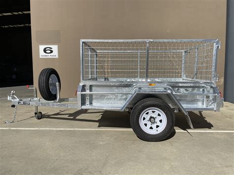 6×4 Heavy Duty Galvanised Single Axle Cage Trailer – T&J Trailers