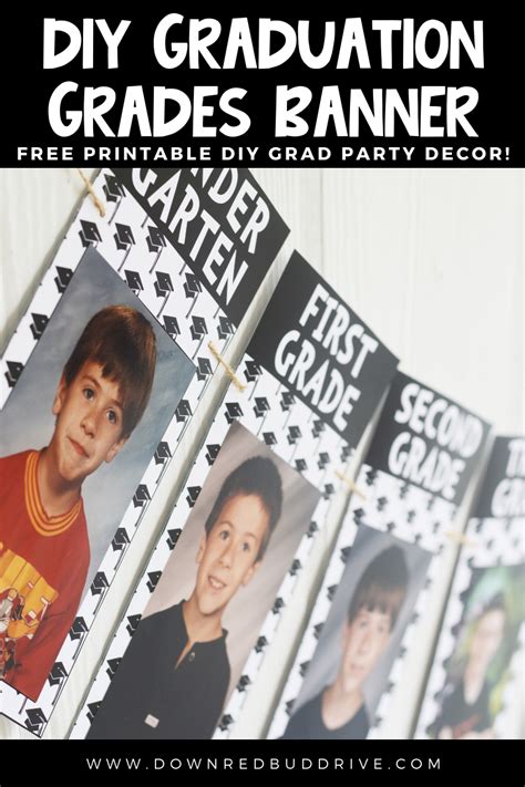 DIY High School Graduation Banner | Free printable graduation decor!