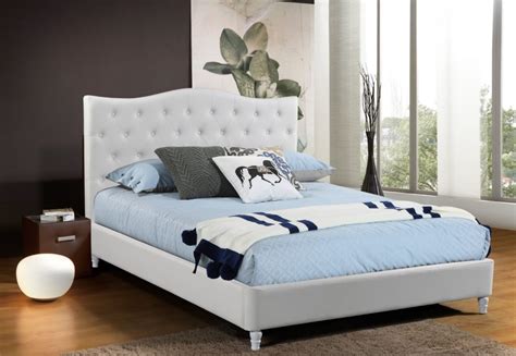 Husky® Lily Platform Bed - Queen, White - Free Shipping