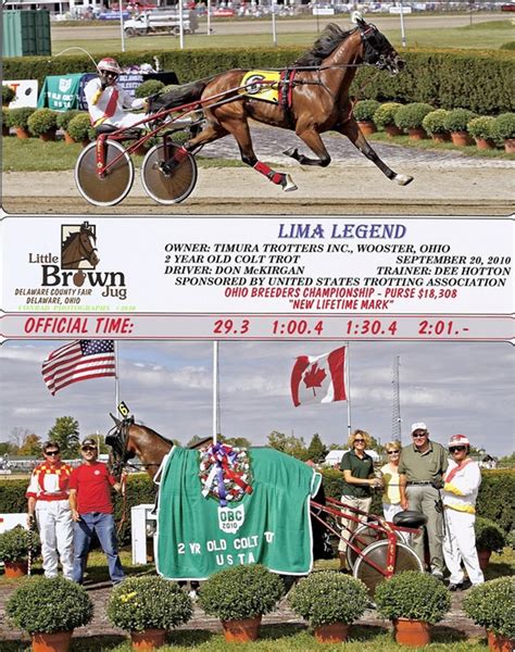 The trotting gelding, Lima Legend, wins the Ohio Breeders Championship and takes a new lifetime ...