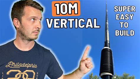 Build an EASY 10 Meter (28 MHz) Vertical Antenna for DX! - YouTube