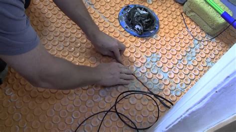 In-floor Heating Cable Installation - YouTube