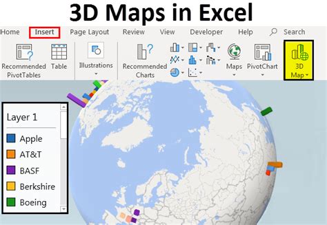 3D Maps in Excel | Learn How to Access and Use 3D Maps in Excel