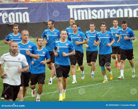 SLOVAKIA FOOTBALL TEAM OFFICIAL TRAINING Editorial Stock Image - Image ...