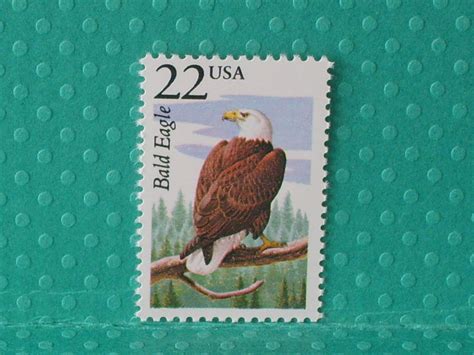 5 Vintage North American Wildlife Stamps the Bald Eagle No. 2309 United States Postage Stamps ...