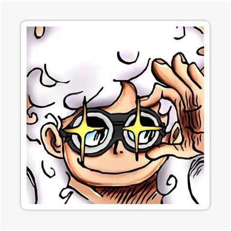 "Luffy 5th Gear" Sticker for Sale by shopnime | Redbubble