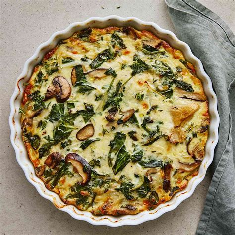 Spinach & Mushroom Quiche