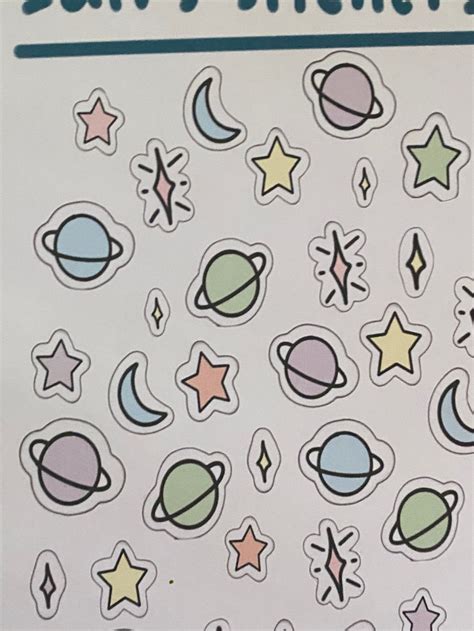 Space Stickers Sticker Sheet - Etsy