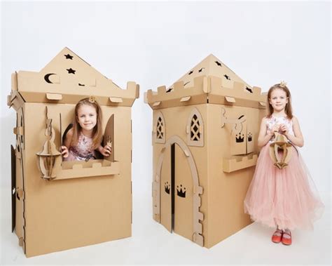 Cardboard Princess Castle Playhouse