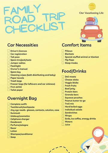 The Ultimate Family Road Trip Packing List with FREE Printable!