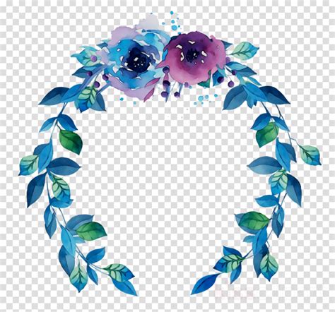 Download High Quality wreath clipart blue Transparent PNG Images - Art ...