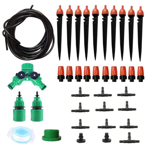 20-Meter Garden Irrigation Kit, Greenhouse Irrigation Ground Spray Kit ...