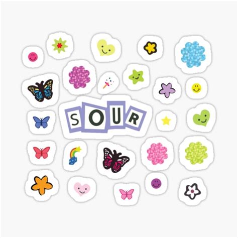 OLIVIA RODRIGO SOUR ALBUM STICKER PACK • Millions of unique designs by ...