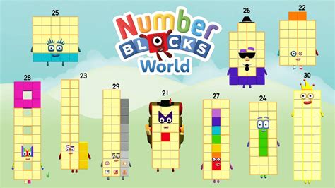 Numberblocks World #3 - Meet Numberblocks 21-30 and Learn How to Trace Their Numerals | BlueZoo ...