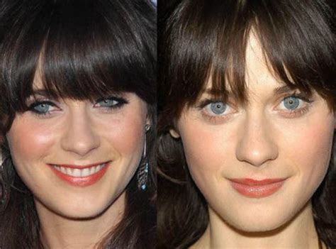 Zooey Deschanel Nose Job Plastic Surgery Before and After | Celebie