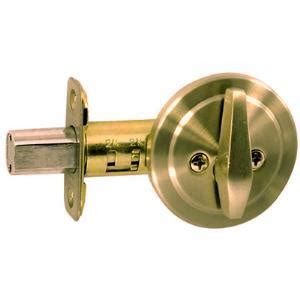 Single-Sided Deadbolt in Polished Brass finish