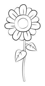 Sunflower border black and white clipart free download