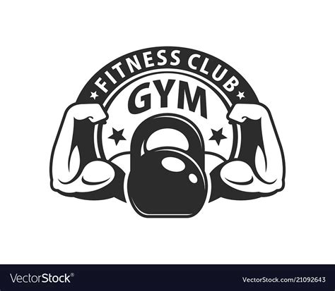 Gym logo template Royalty Free Vector Image - VectorStock