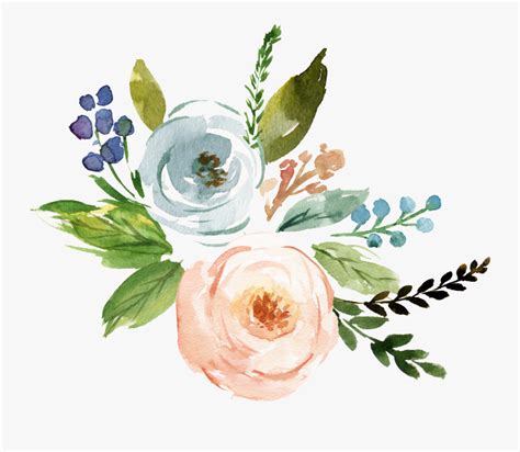 Fine Watercolor Flower Transparent - Watercolor Flower Vector Png , Free Transparent Clipart ...