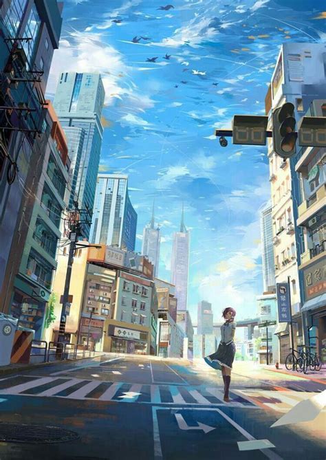 Random wallpaper # 九 - Anime & Manga | Anime scenery, Anime scenery wallpaper, Anime city