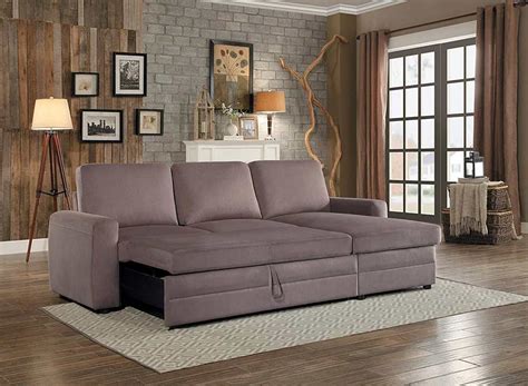 Sectional Sofa Bed w/Storage HE211 | Fabric Sectional Sofas