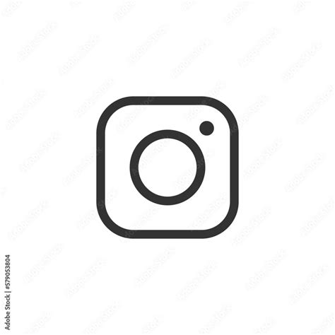 Instagram logo icon. Camera vector desing. Stock Vector | Adobe Stock