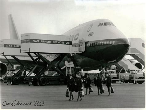 BOAC 747 at London Heathrow c1970 | Heathrow, British airways, London