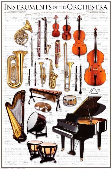 'Instruments Symphony Orchestra' Print | AllPosters.com