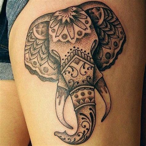 Mandala elephant tattoo | Tattoos for women, Elephant tattoo tribal ...