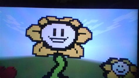 Some Flowey pixel art i made (yes, i know, my camera is bad) : r/Undertale