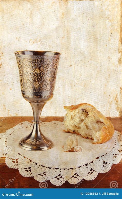 Communion Bread And Wine Grunge Stock Photography - Image: 12058562