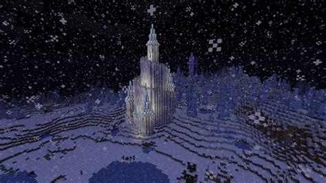 minecraft snow castle | Minecraft castle, Minecraft ice castle, Minecraft architecture