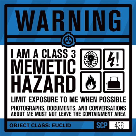 "SCP 426 Warning Sign" by narshero | Redbubble