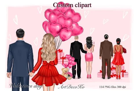 Couple Clipart, Valentine Clipart, Love Forever