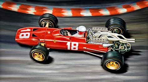 Lorenzo Bandini Ferrari F-1 Digital Art by David Kyte