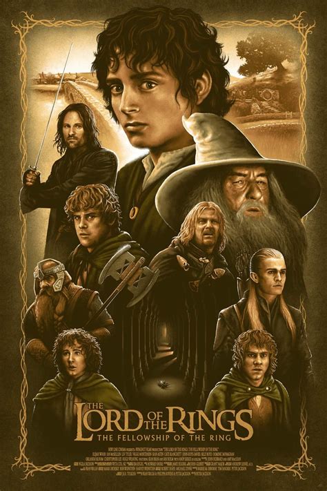 The Lord of the Rings: The Fellowship of the Ring (2001) [1000 x 1500] : r/MoviePosterPorn