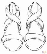 Sandals coloring Page  Free Printable Coloring Pages sketch template