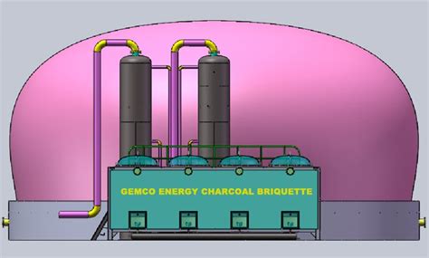 Carbonization Equipment Making Waste Biomass into Charcoal