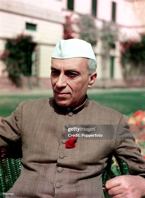 1950, A portrait of Jawaharlal Nehru, the Prime Minister of India, a ...