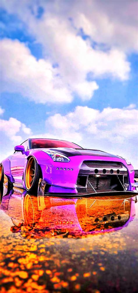 Nissan GTR carro, drifting personalizado, plus, reflejo, super, HD ...