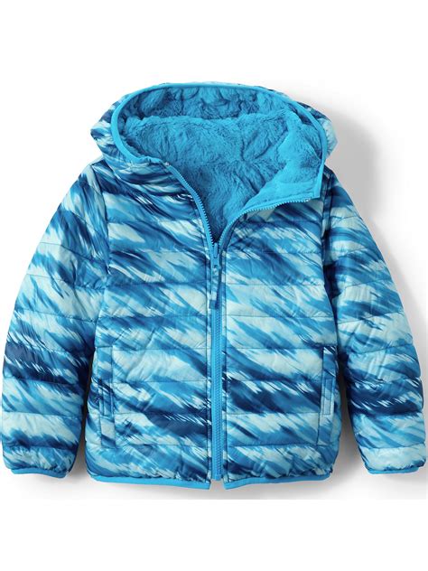 Lands' End Kids Reversible Insulated Fleece Jacket - Walmart.com