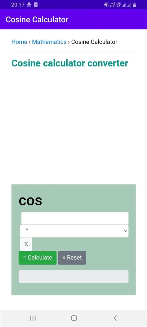 Cosine Calculator APK for Android Download