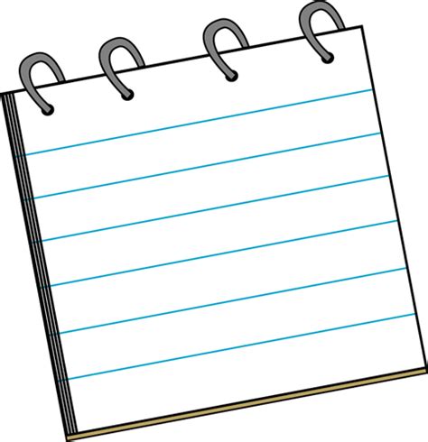 Blank Notepad Clipart