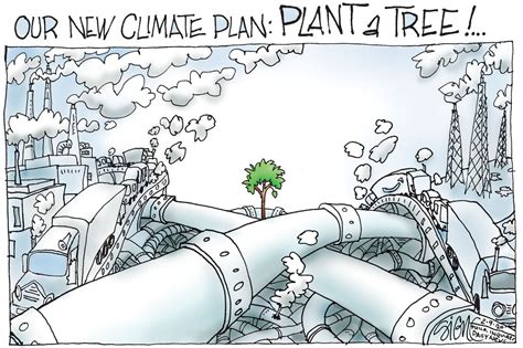 Political Cartoons: Trees to stop climate change?